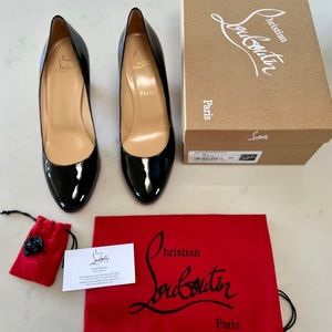 Brand New! Louboutins classic patent pump.